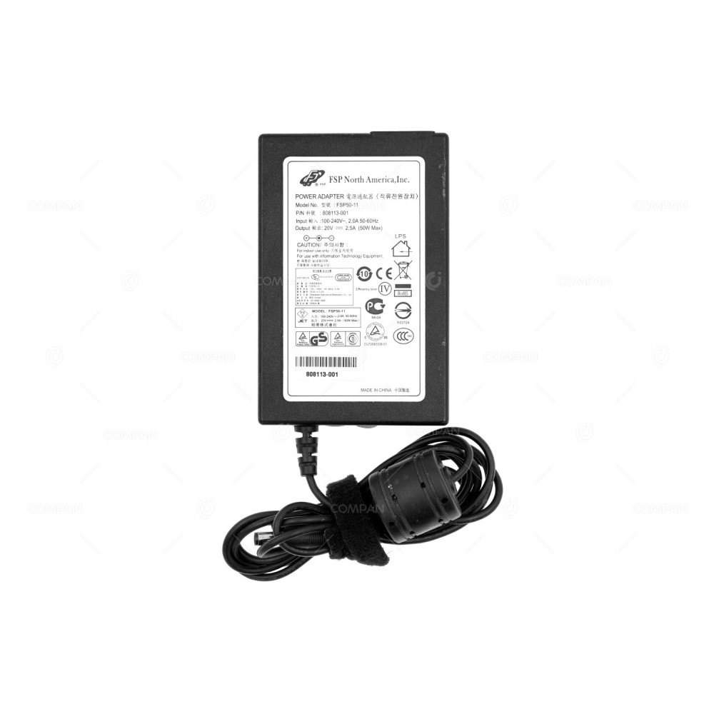 808113-001 AC ADAPTER 20V 2,5A 50W -